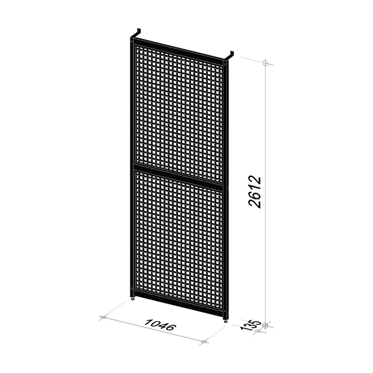 Grid wall | Length 1046 mm | Width 135 mm | Height 2612 mm