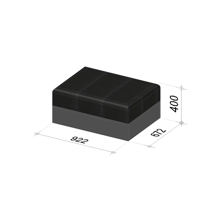 1M Seat | Length 922 mm | Width 672 mm | Height 400 mm