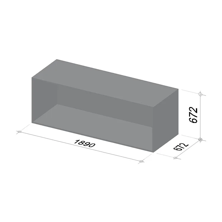 2M Cabinet | Length 1890 mm | Width 672 mm | Height 672 mm