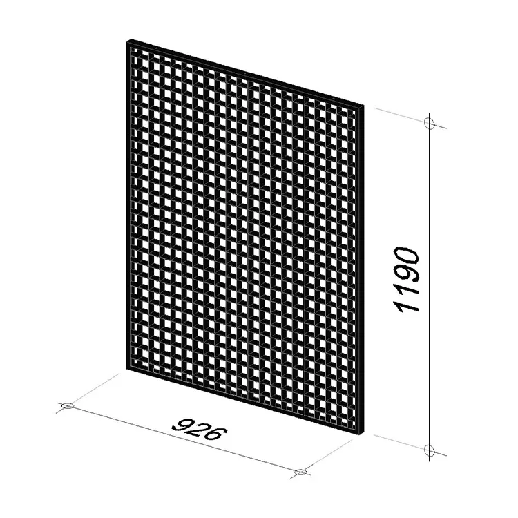 1M Grid | Length 926 mm | Width 30 mm | Height 1190 mm