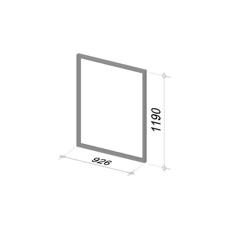 1M Silicone edge graphic frame | Length 926 mm | Height 1190 mm