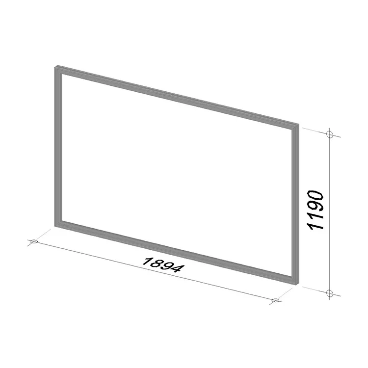 2M Silicone edge graphic frame | Length 1894 mm | Height 1190 mm