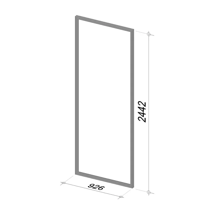 1M Silicone edge graphic frame | Length 926 mm | Height 1894 mm