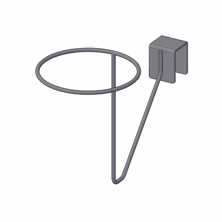 Grid wall helmet holder