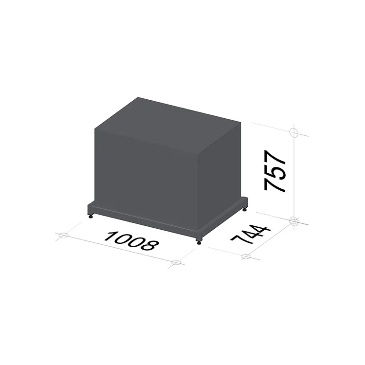 Accessory display stand | Length 1008 mm | Width 744 mm | Height 757 mm