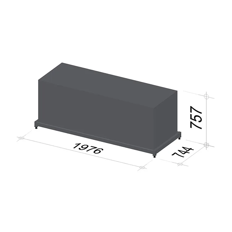 Bike display stand | Length 1976 mm | Width 744 mm | Height 757 mm