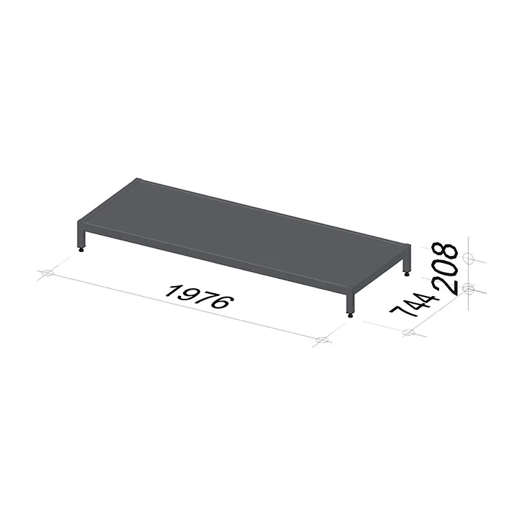 Bike display stand | Length 1976 mm | Width 744 mm | Height 208 mm