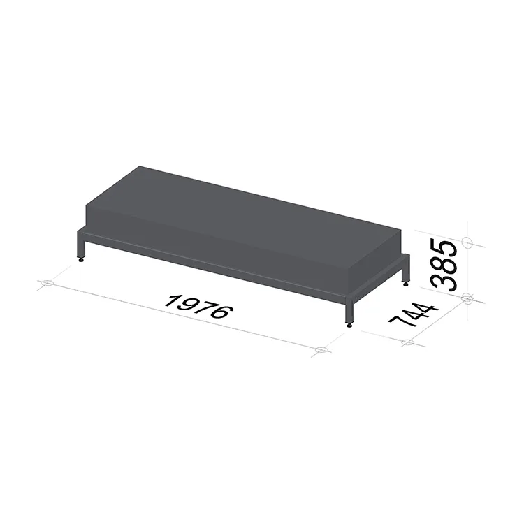 Bike display stand | Length 1976 mm | Width 744 mm | Height 385 mm