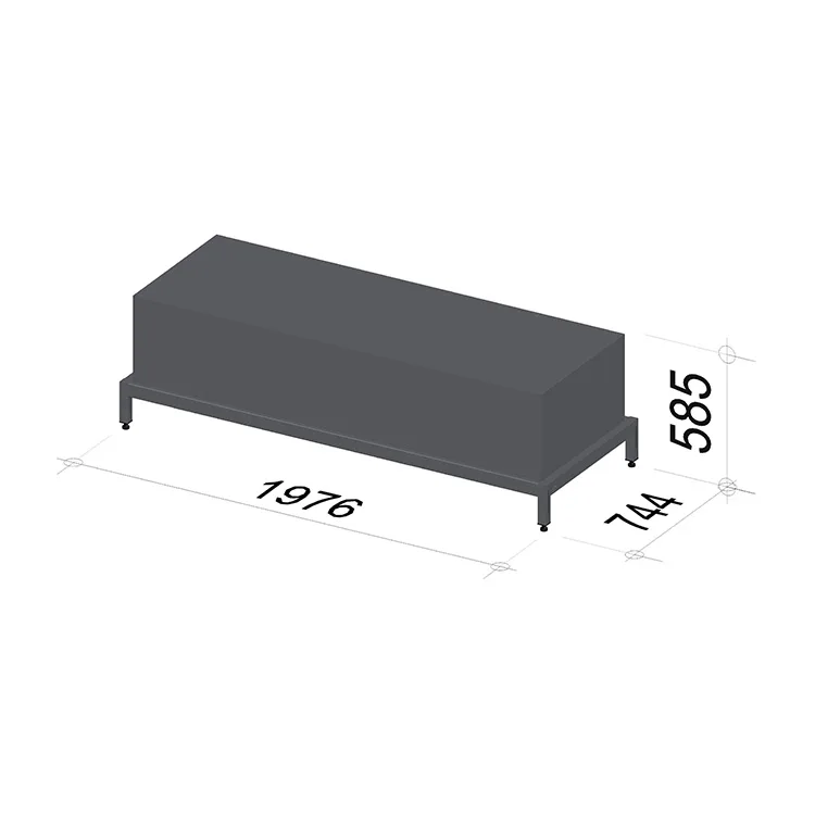Bike display stand | Length 1976 mm | Width 744 mm | Height 585 mm