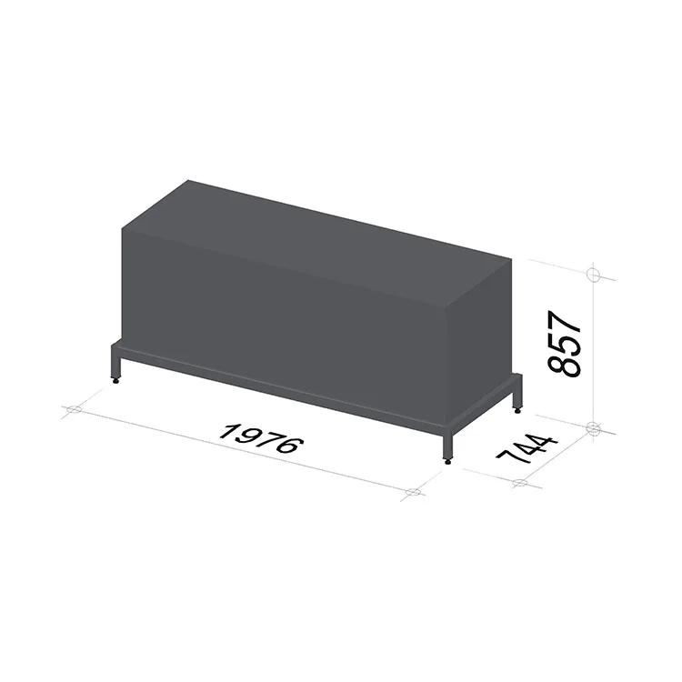 Bike display stand | Length 1976 mm | Width 744 mm | Height 857 mm