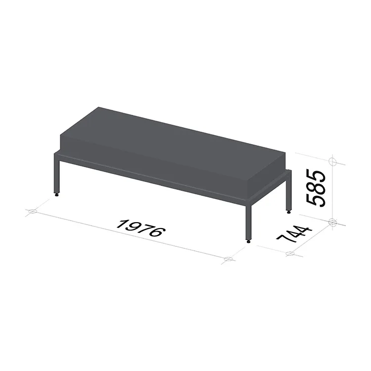 Bike display stand | Length 1976 mm | Width 744 mm | Height 585 mm