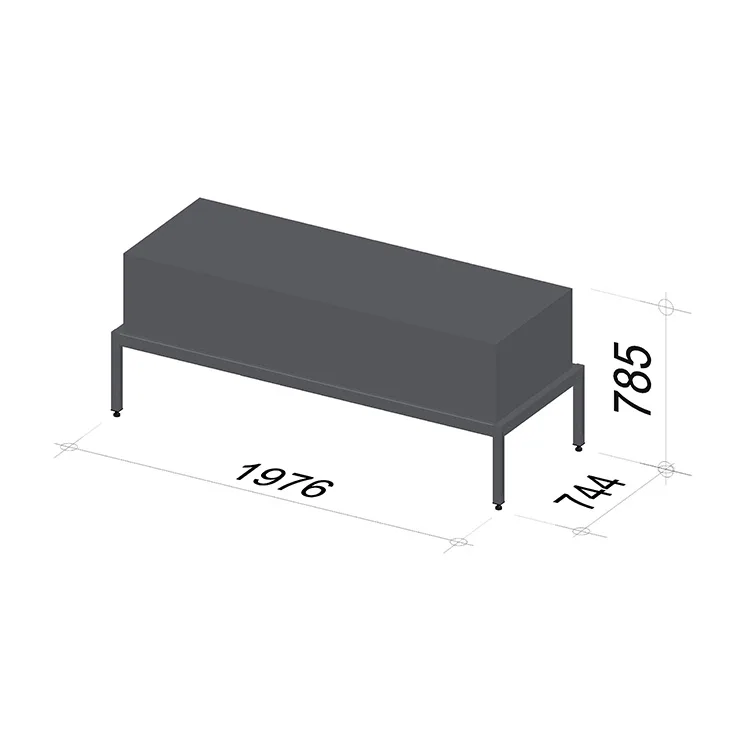 Bike display stand | Length 1976 mm | Width 744 mm | Height 785 mm