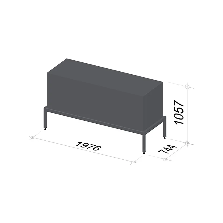 Bike display stand | Length 1976 mm | Width 744 mm | Height 1057 mm